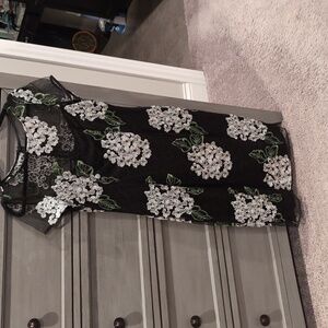 Adrianna Papell Hydrangea Lace Dress